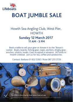 BOAT JUMBLE SALE