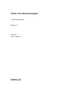 Oracle   Euro Business Support