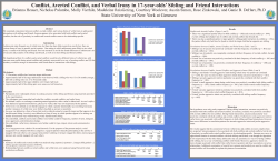 Conflict, Averted Conflict, and Verbal Irony in 17-Year