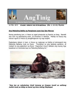 AngTinig - St. John the Baptist Parish