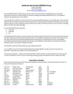 bronze information - Anderson Barracudas