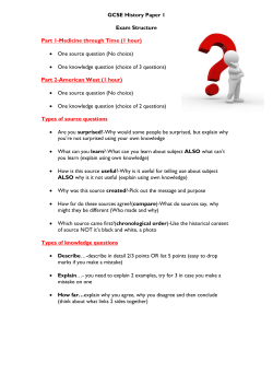 GCSE History Paper 1 Exam Structure Part 1