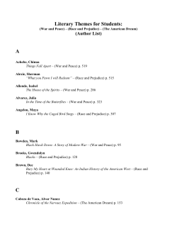 Literary Themes for Students: ABC