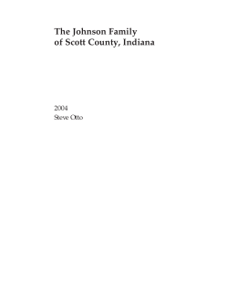 Johnson Family of Scott County, Indiana