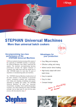 STEPHAN Universal Machines