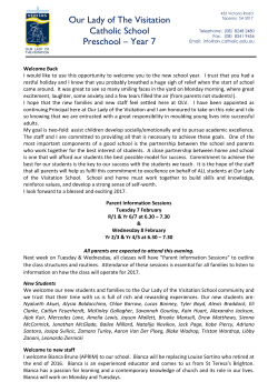 Principals News Term 1, Week 1, 2017