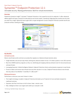 Symantec™ Endpoint Protection 12