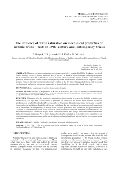 The influence of water saturation on mechanical properties of