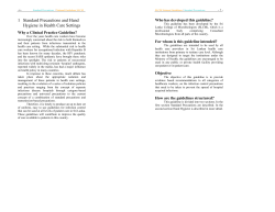 1 Standard Precautions and Hand Hygiene in Health Care