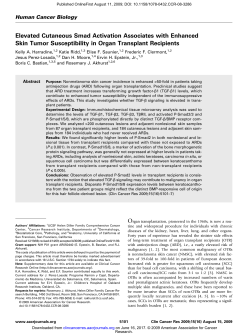 Elevated Cutaneous Smad Activation Associates with Enhanced