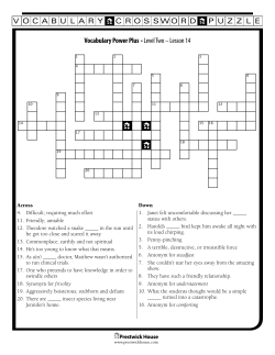 Lesson 14 - Prestwick House