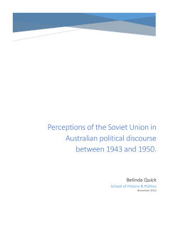 Perceptions of the Soviet Union in Australian political discourse