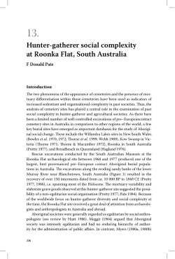 Hunter-gatherer social complexity at Roonka Flat, South Australia