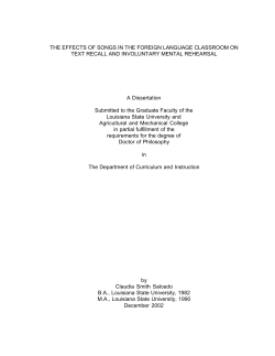 THE EFFECTS OF SONGS IN THE FOREIGN LANGUAGE