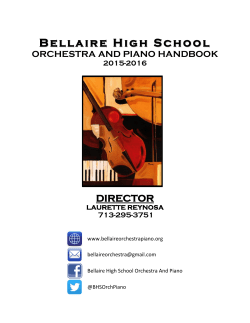 Lanier Middle School - Bellaire Orchestra and Piano