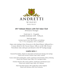 Intimate Dinner Packages