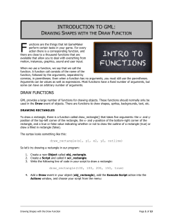 INTRODUCTION TO GML: