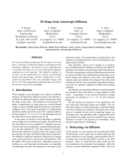 3D Shape from Anisotropic Diffusion