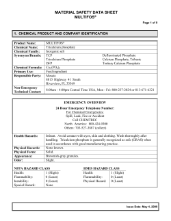 material safety data sheet multifos