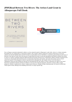 Read Between Two Rivers: The Atrisco Land