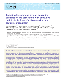 Combined insular and striatal dopamine
