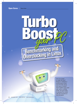 Benchmarking and Overclocking in Linux