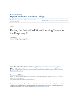 Porting the Embedded Xinu Operating System to the Raspberry Pi