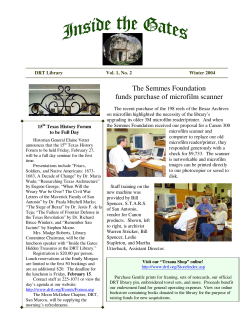 The Semmes Foundation funds purchase of microfilm scanner