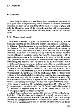 5.4 Plant data H. vanKeulen In the foregoing chapters it