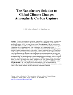 Atmospheric Carbon Capture - Institute for Molecular Manufacturing