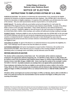 Notice of Election - Loyola University Chicago