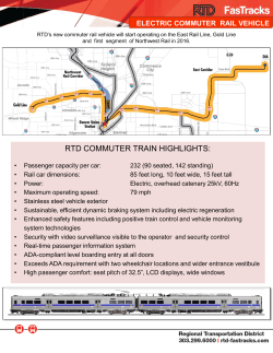 rtd commuter train highlights