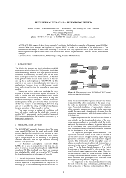 THE NUMERICAL WIND ATLAS &mdash; THE KAMM/WAsP
