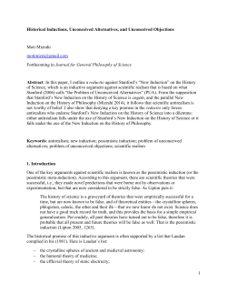 - Philsci-Archive