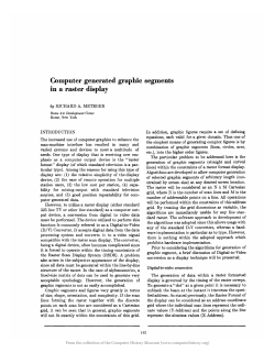 Computer generated graphic segments in a raster display