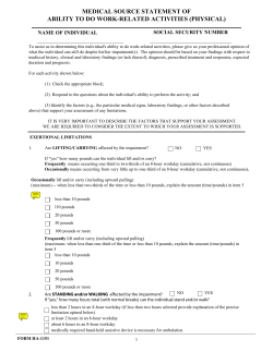 medical source statement of ability to do work-related
