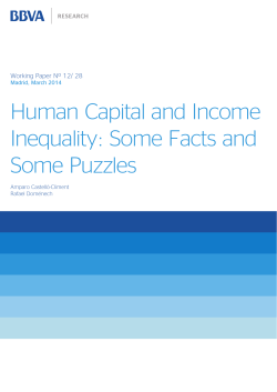 Human Capital and Income Inequality: Some