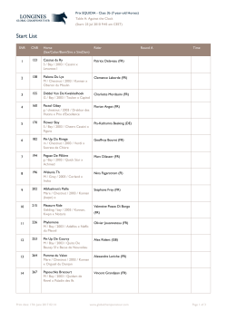 Prix EQUIDIA - Class 3b (7-year-old Horses) Table A: Against the