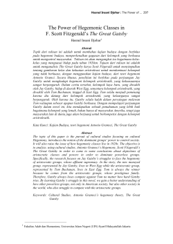 The Great Gatsby - E-Journal UIN Jakarta