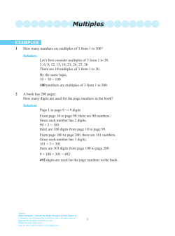 Multiples - Singapore Asia Publishers