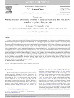 A comparison of field data with a new model of