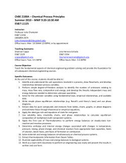 ChBE 2100A &ndash; Chemical Process Principles