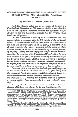 Comparison of the Constitutional Basis of the United States and