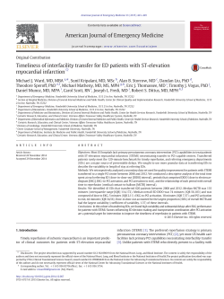 Timeliness of interfacility transfer for ED patients with ST