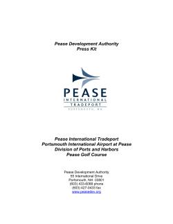 PDA Press Kit - Pease Development Authority