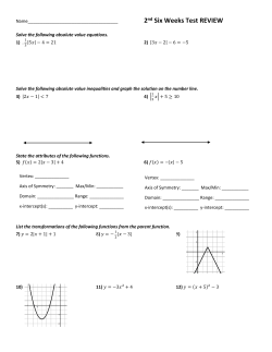 2nd Six Weeks Test REVIEW