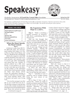 Speakeasy - South Bay Central Office of Alcoholics Anonymous