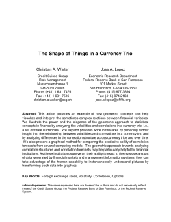 The Shape of Things in a Currency Trio