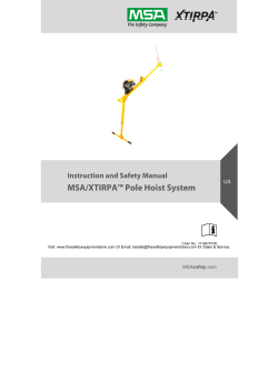 MSA/XTIRPA Pole Hoist System