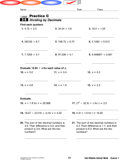 Practice C 3-8 - Scarsdale Public Schools
